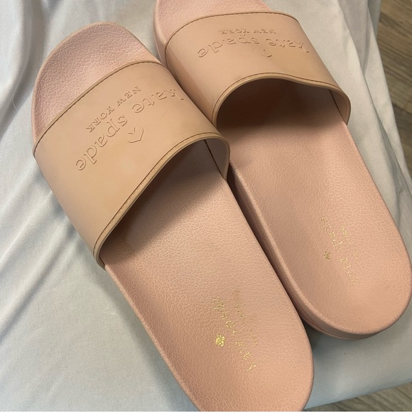 Kate Spade Pink Sunny Slides Size 11 B - Picture 7 of 10